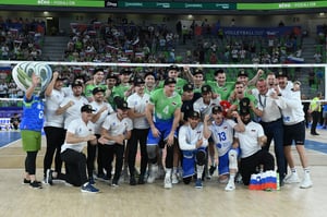 Slovenian volleyball players qualified for the Olympics after their victory over Argentina.
