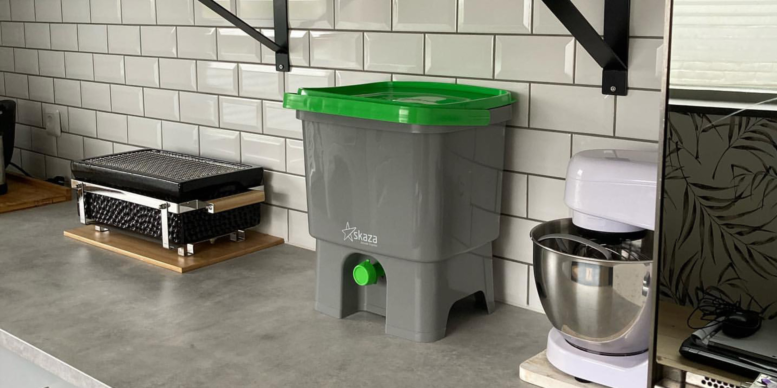 La compostiera bokashi da cucina è appropriato per la vita in appartamento