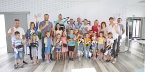 A reception at Skaza for first-graders