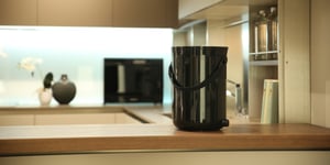 Presenting our new kitchen composter made from fishing nets