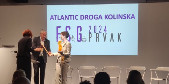 Čestitke Atlantic Droga Kolinska, ESG-prvak Slovenije 2024